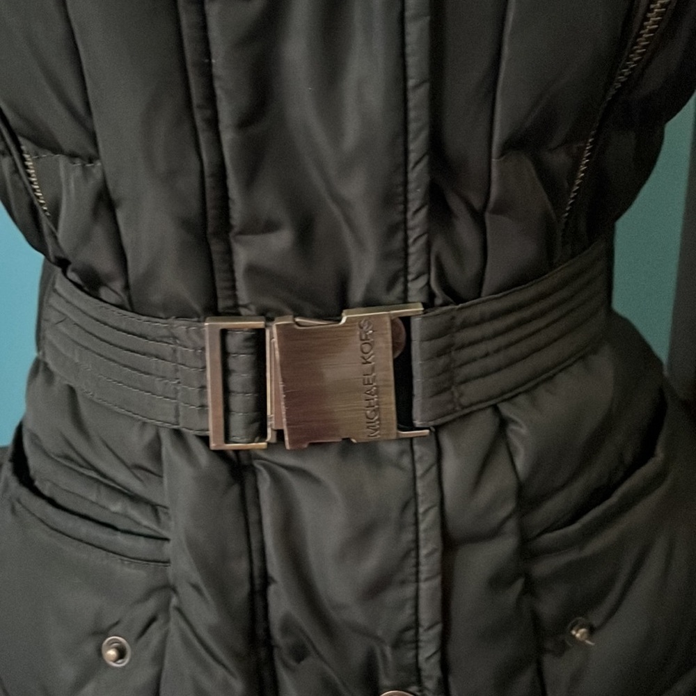 Michael Kors Green Down-filled Puffer Coat, XS - Picture 3 of 7